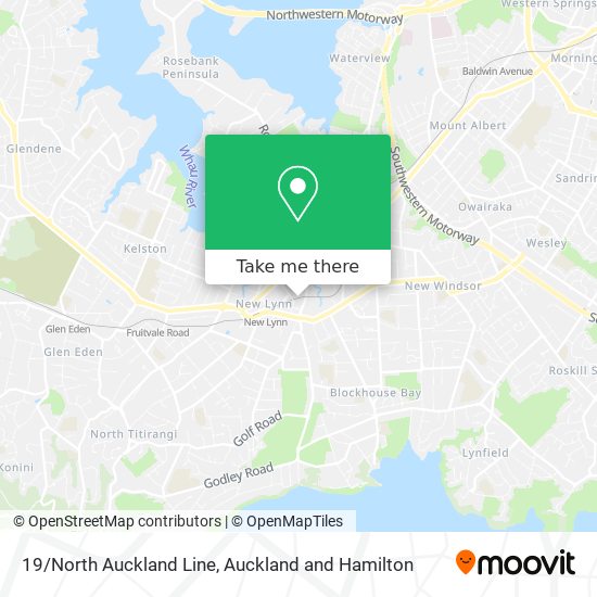 19/North Auckland Line地图