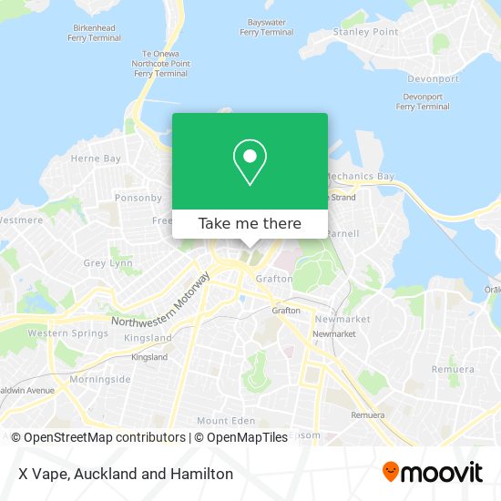 X Vape map