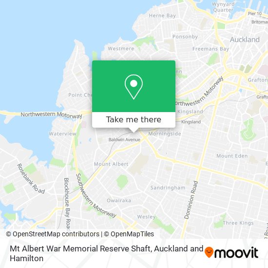 Mt Albert War Memorial Reserve Shaft map