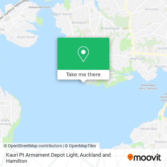 Kauri Pt Armament Depot Light map