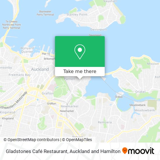 Gladstones Café Restaurant map