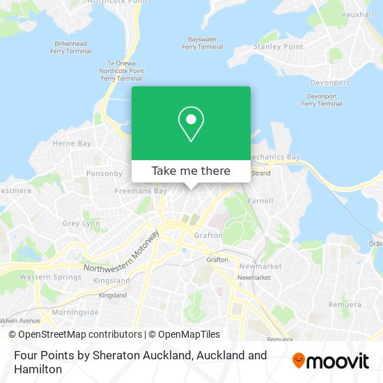 Four Points by Sheraton Auckland map
