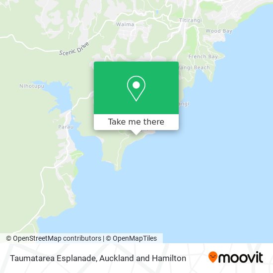 Taumatarea Esplanade地图