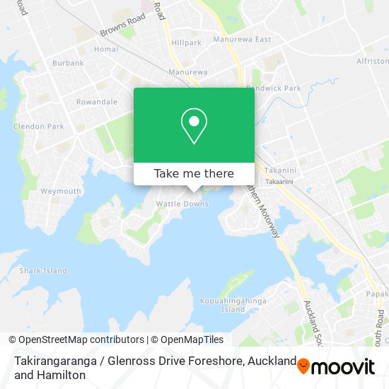 Takirangaranga / Glenross Drive Foreshore map