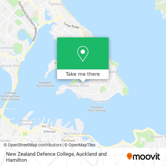 New Zealand Defence College map