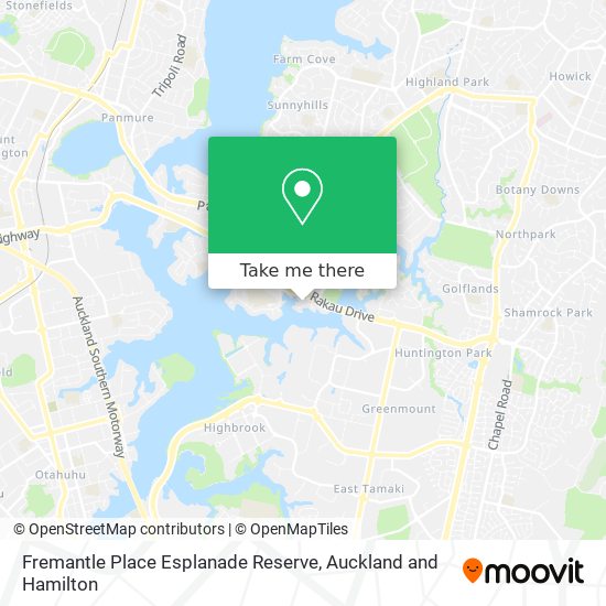 Fremantle Place Esplanade Reserve map