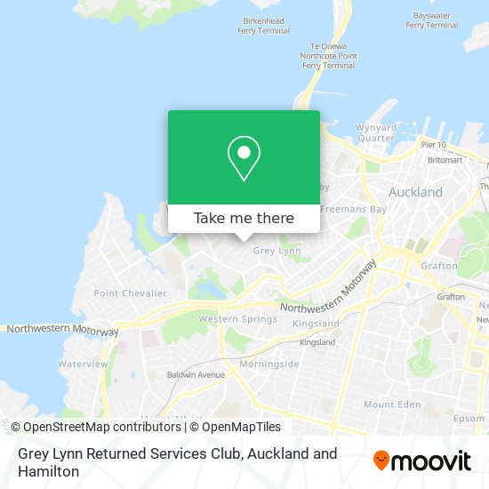 Grey Lynn Returned Services Club map