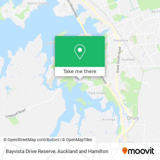 Bayvista Drive Reserve map