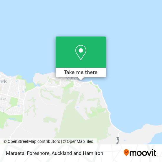 Maraetai Foreshore map