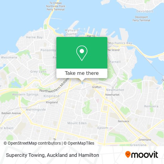 Supercity Towing map