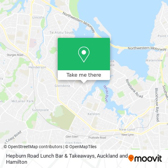 Hepburn Road Lunch Bar & Takeaways map