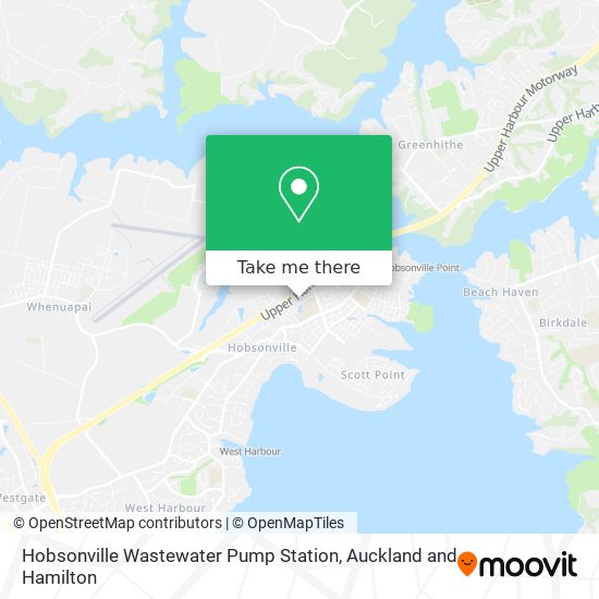 Hobsonville Wastewater Pump Station map