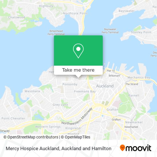 Mercy Hospice Auckland map