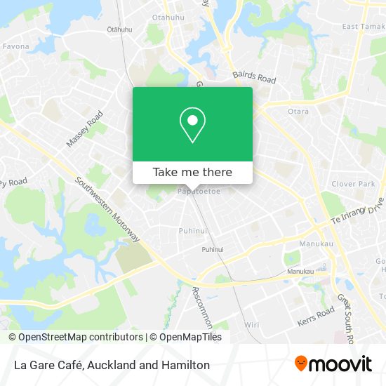 La Gare Café map