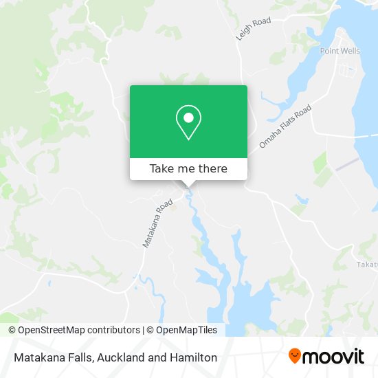 Matakana Falls map