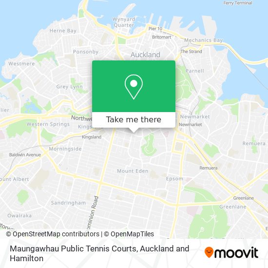 Maungawhau Public Tennis Courts map