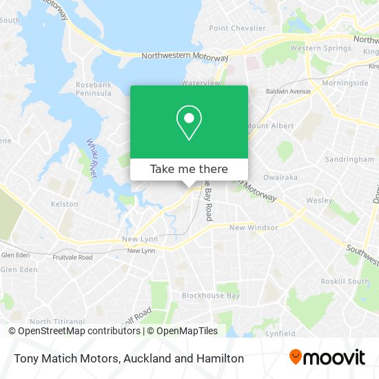 Tony Matich Motors map