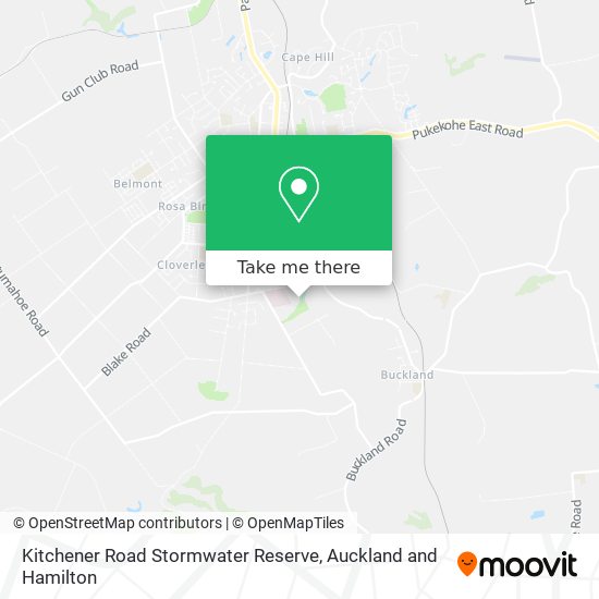 Kitchener Road Stormwater Reserve map