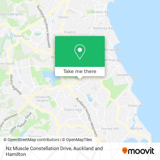 Nz Muscle Constellation Drive map