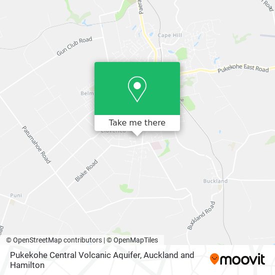 Pukekohe Central Volcanic Aquifer地图