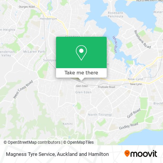 Magness Tyre Service map