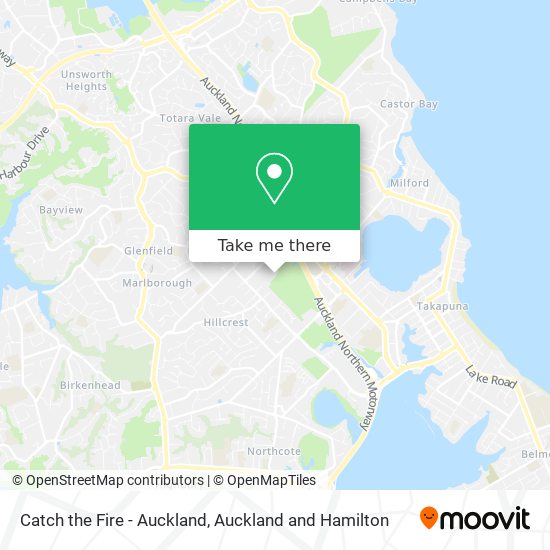 Catch the Fire - Auckland map