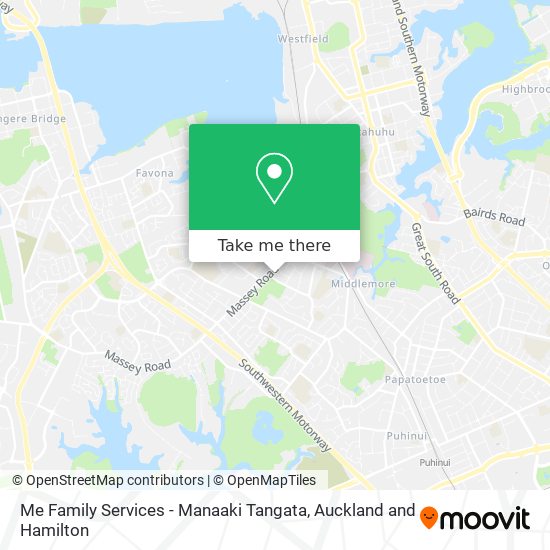 Me Family Services - Manaaki Tangata map