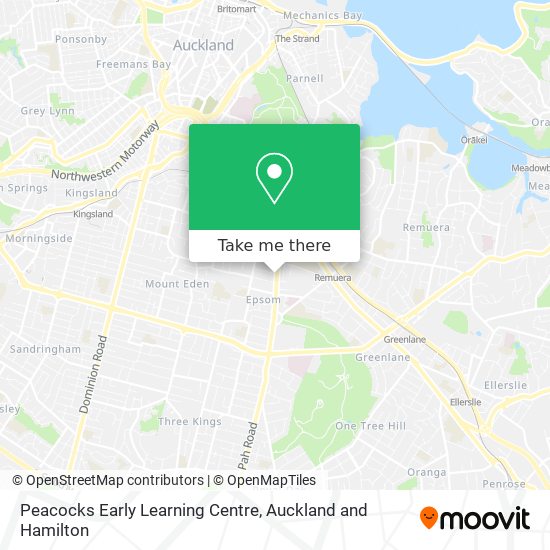 Peacocks Early Learning Centre map
