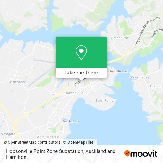 Hobsonville Point Zone Substation map