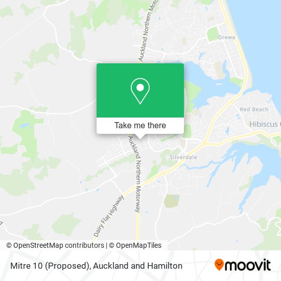 Mitre 10 (Proposed) map