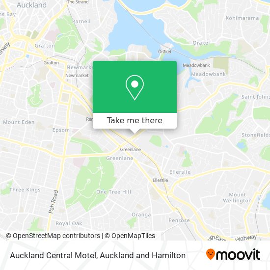 Auckland Central Motel map