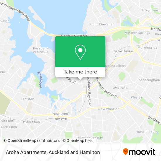 Aroha Apartments map