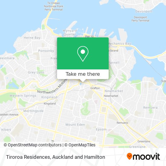 Tiroroa Residences map