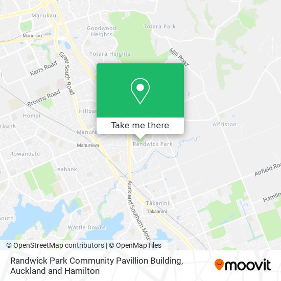 Randwick Park Community Pavillion Building map
