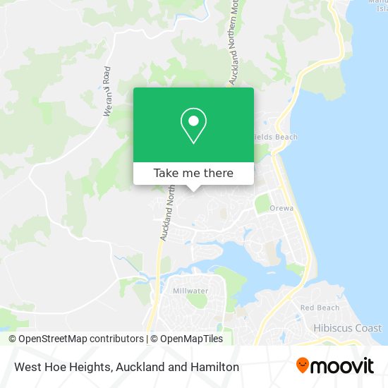 West Hoe Heights map
