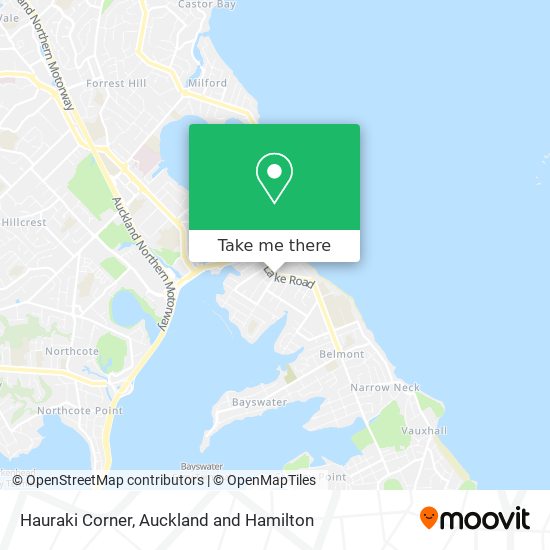 Hauraki Corner map