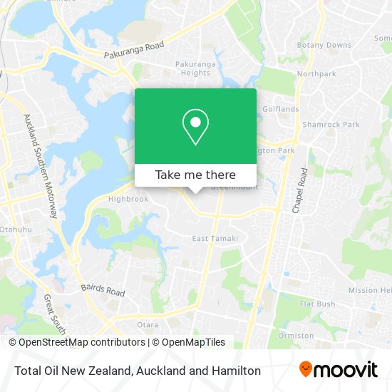 Total Oil New Zealand map