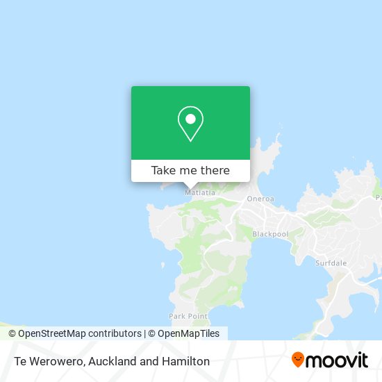 Te Werowero map