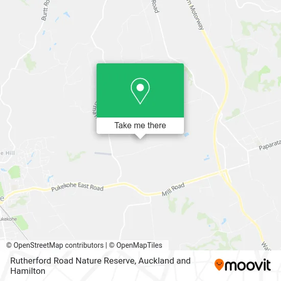 Rutherford Road Nature Reserve map
