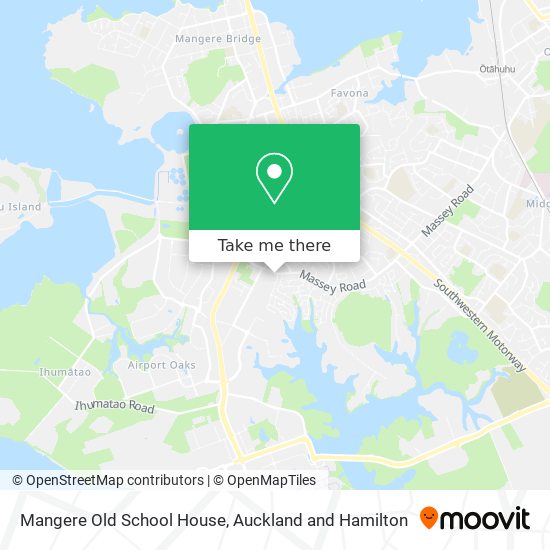 Mangere Old School House map