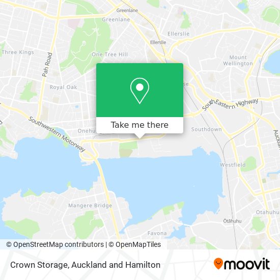 Crown Storage map