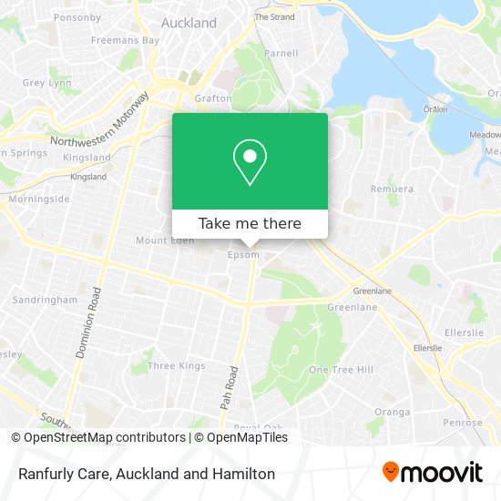 Ranfurly Care map