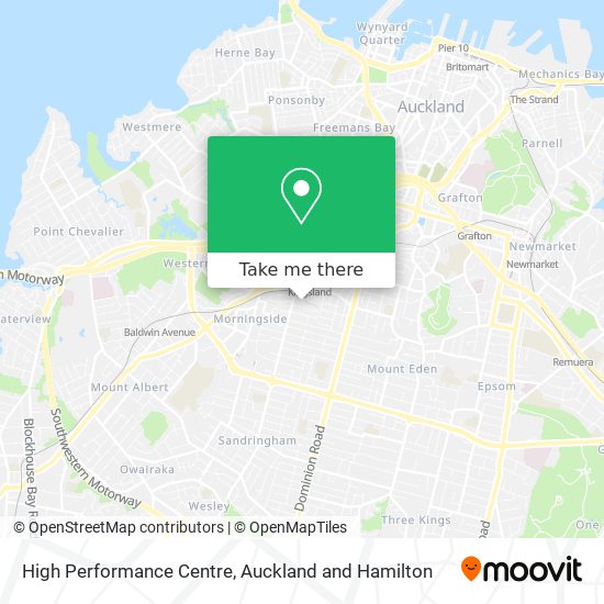 High Performance Centre map