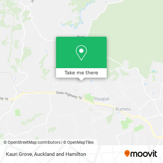 Kauri Grove map