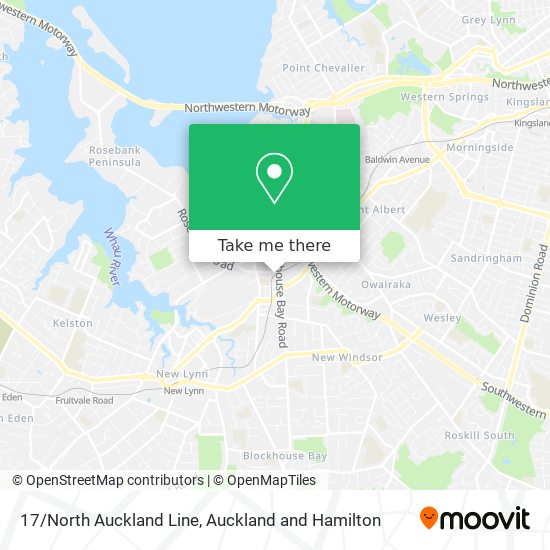 17/North Auckland Line地图