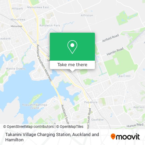 Takanini Village Charging Station map