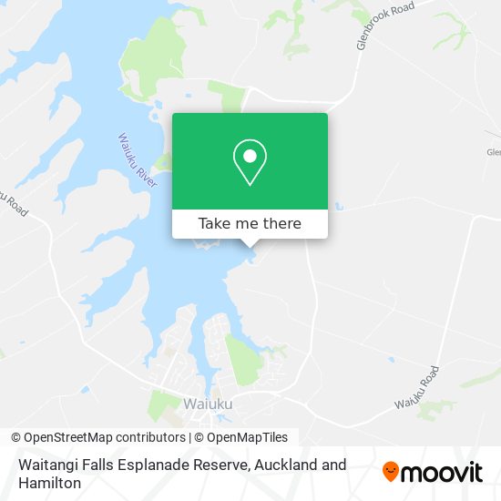 Waitangi Falls Esplanade Reserve map