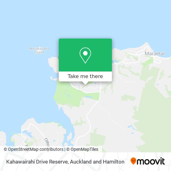 Kahawairahi Drive Reserve map