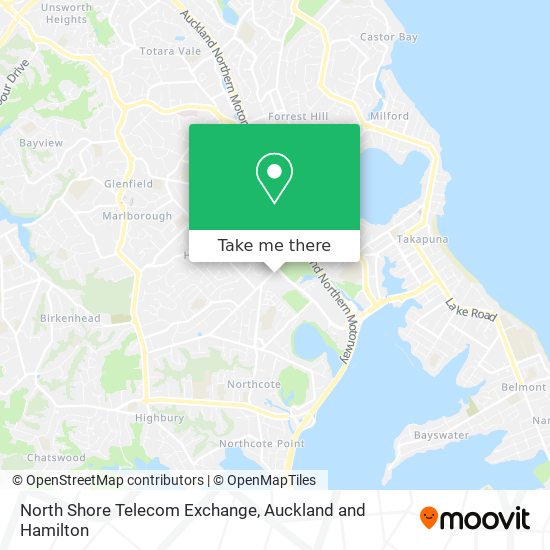 North Shore Telecom Exchange map