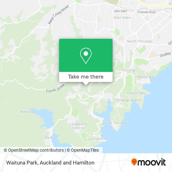 Waituna Park map